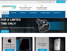 Tablet Screenshot of calmediasolutions.com